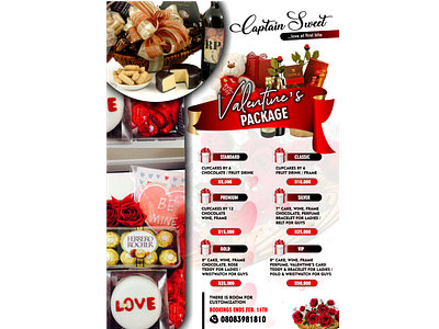 Valentine's Package design graphic design