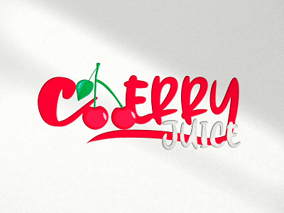 Cherry Juice Studio Logo branding design graphic design illustration logo logo design typography vector