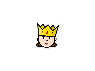 Cute Baby King baby cool creative cute king macbook sticker sweet