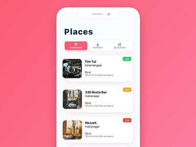 Planner App app design iphone planner product restaurant simple sketch ui ui design user interface