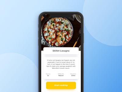 Cooking App Concept app application coocking design food ios iphonex product recipe sketch ui ux