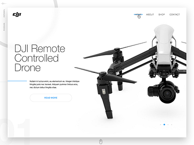 Daily UI | 003 — Landing Page 003 clean ui daily ui dailyui drone landing page simple