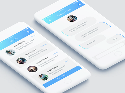 Daily UI | 013 — Direct Messaging 013 blue chat daily ui messaging profile