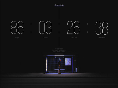 Daily UI | 014 — Countdown Timer 14 countdown daily ui dark hours site timer