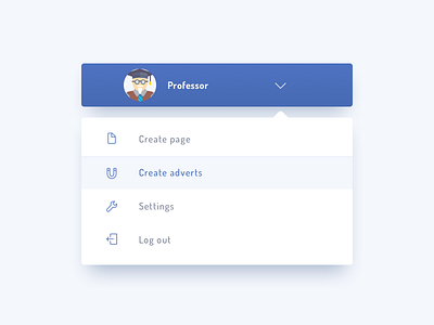 Daily UI | 027 — Drop-down daily ui drop down facebook media social ui