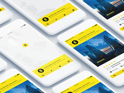 Daily UI | 029 — Map booking daily daily ui hotel map yellow