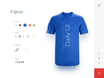 Daily UI | 033 — Customize Product