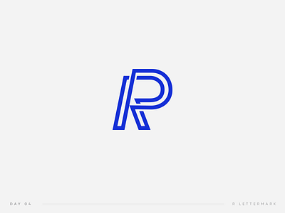 Daily Logo Challenge | 04. Letter mark 04 challenge daily lettermark logo mark r logo