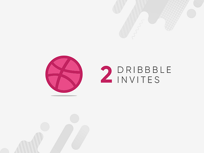 2 Dribbble Invites dribbble invite giveaway invitation portfolio two