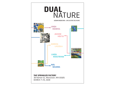 Dual Nature Art Exhibit Poster (Environmental Piece 1) branding event campaign graphic design poster design rebranding visual system