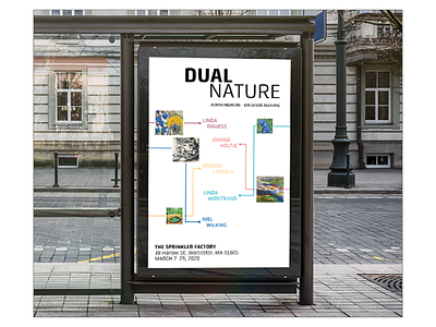 Poster in Action - Dual Nature Mockup branding event campaign graphic design mockup poster design promotional design rebranding