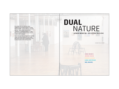 Dual Nature Art Exhibit Informational Book - Front/Back Cover book design branding event campaign graphic design rebranding visual system