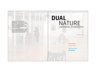 Dual Nature Art Exhibit Informational Book - Front/Back Cover