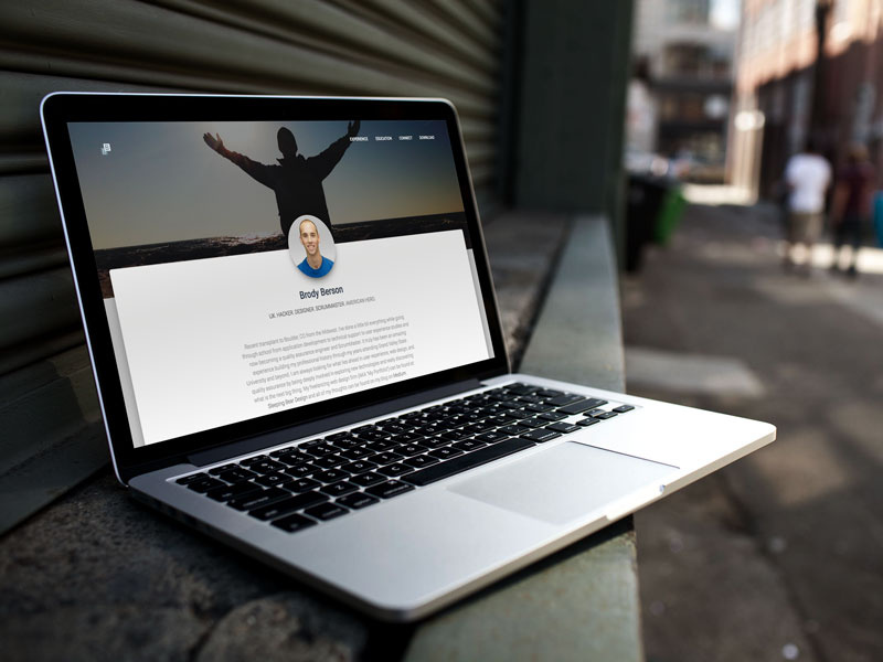 Personal Resume Site V3 design material