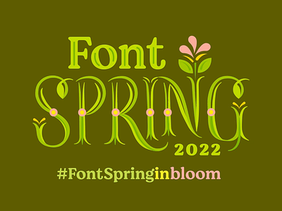 Font Spring in Bloom animation design font fontspring motion graphics spring typography