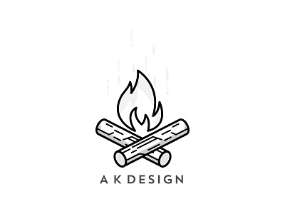 AK Design Logo Concept #1 branding concept idea illustration logo sketch