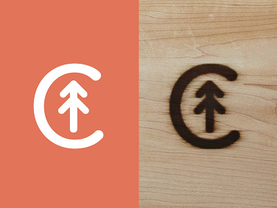 CP woodworking logo brand logo mark stamp