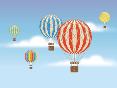 Still balloons balloons design illustration sky vector
