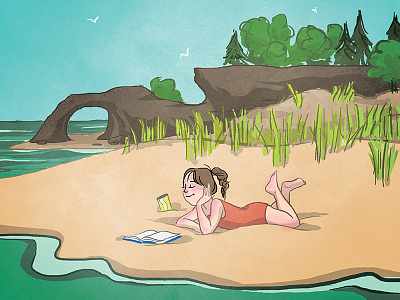 The Coast in Summer illustration