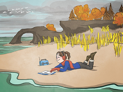 The Coast in Fall illustration