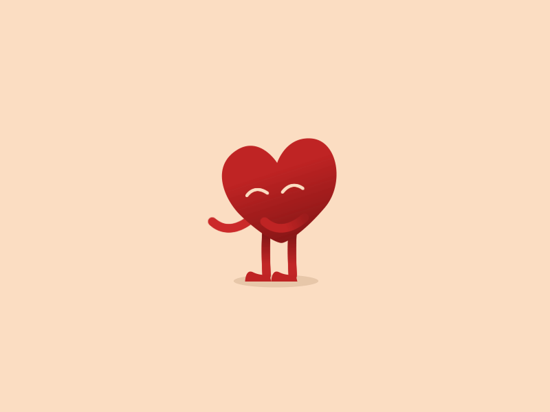 My heart flips for you! animation gif heart valentines day vector