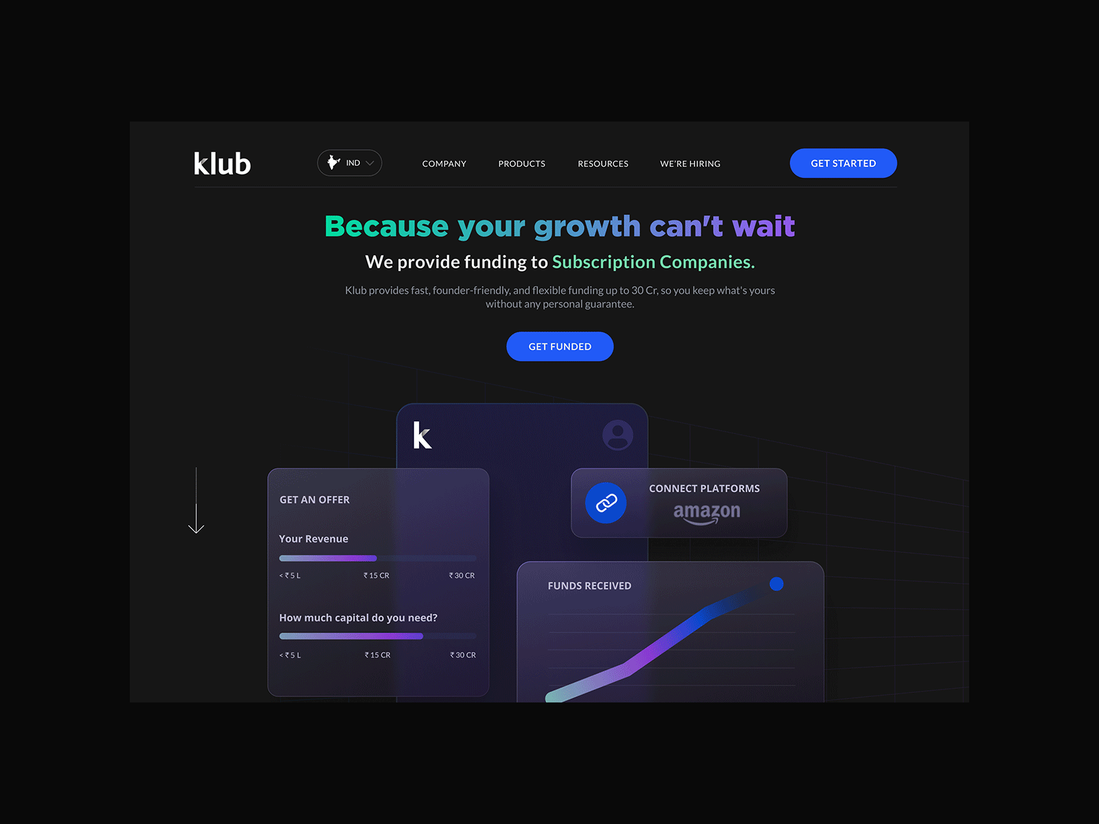 Klub dark theme finance graphic design icons illustration mobile design ui ux webdesign