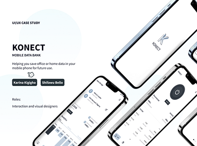 Konect - A mobile data bank application. casestudy databank mifi mobileapp research router ui ux uxresearch