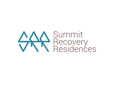 Summit Recovery Residences branding design illustration logo vector