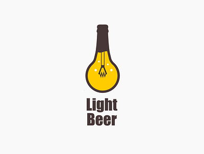 light beer branding design illustration logo vector