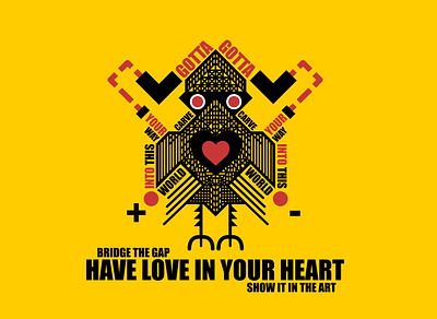 have love in your (he)art design graphic design illustration vector