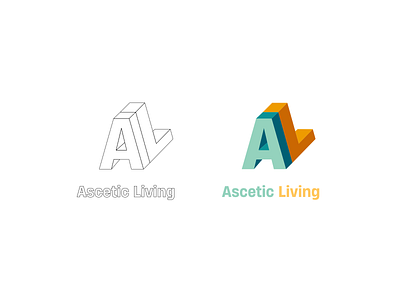 Ascetic Living design graphic design illustration logo vector