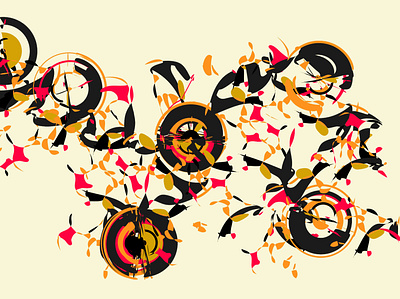 An Abstract One design illustration vector