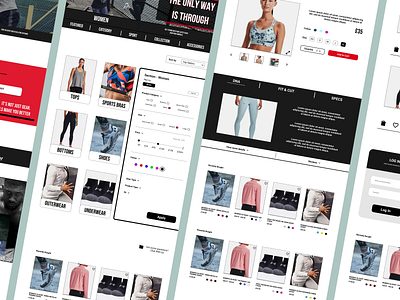 Ecommerce Site - Under Armour design typography ui vector