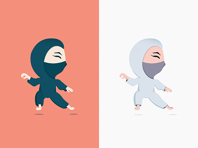 Avatar Rough Design Direction app character avatar character illustration ninja