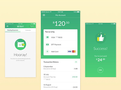 Mobile Payment App Design app app design design interface mobile mobile app design payment app success screen ui ui design