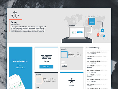 Survey Dashboard dashboard illustration material survey ui ux web app