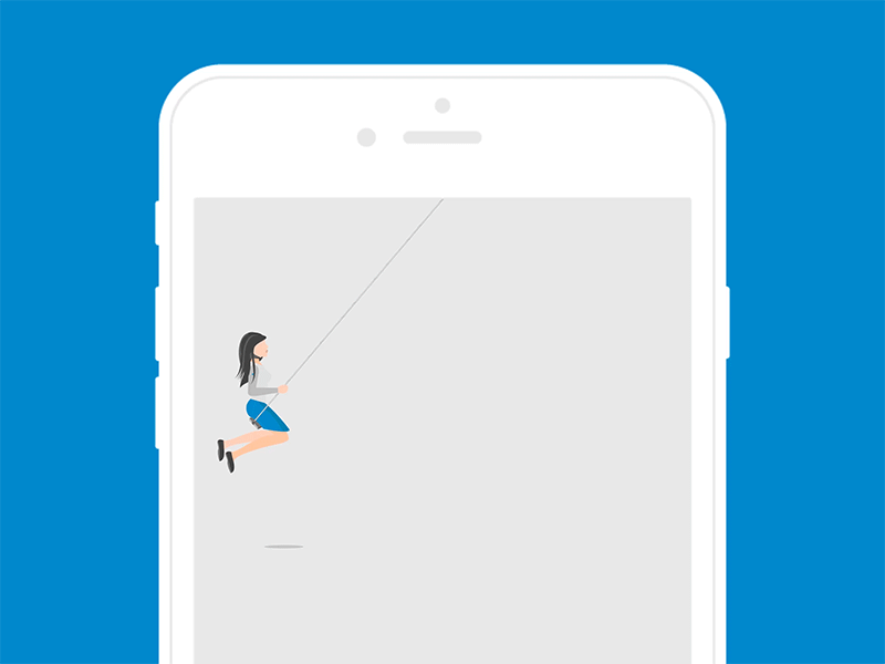 Swing Animation after effects animation gif illustration iphone swing tryout