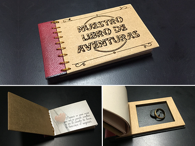 Nuestro libro de aventuras. <3 design graphic design laser cut personalized gifts photoshop