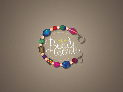 BeadWork by Julie branding design graphic design illustration logo typography vector