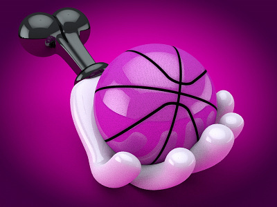 Dribbble Debut 3d illustration cinema 4d debut