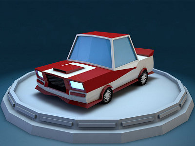 Free 3D model of Low Poly Car 3d car cartoon download free low poly low poly model muscle polygonal speed sports