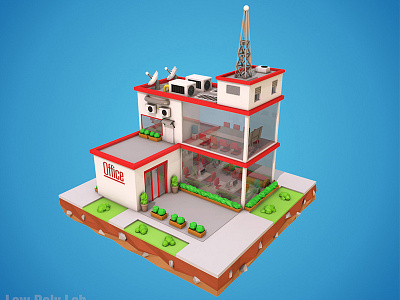 Low Poly Office Building