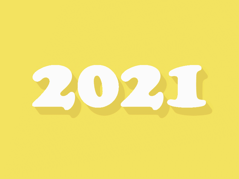Happy 2021 2d animation animated gif animation animation 2d color gold happynewyear pantone2021 sparks vector yellow