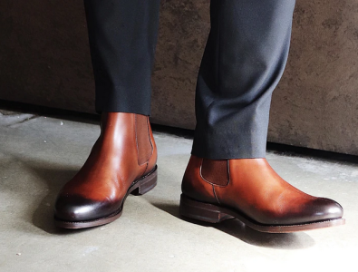 Brown Leather Chelsea Boots Mens by Idrese