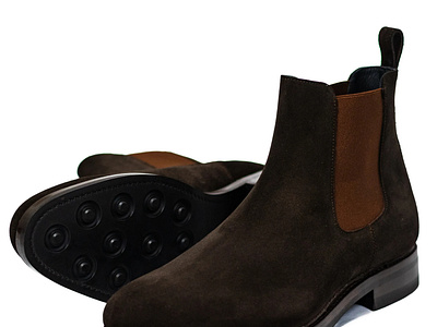 Buy Dark Brown Aviator Men's Chelsea Boots w/ Dainite Rubber Sol