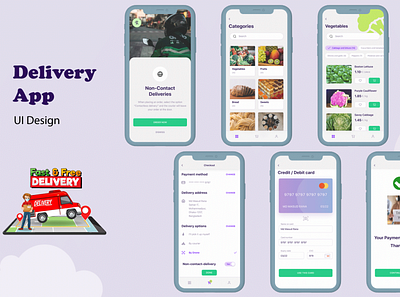 Food Delivery - Mobile App UI app delivery delivery app delivery service design food app food app ui food delivery food delivery app food delivery application food delivery service ui