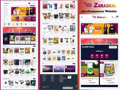 E- Commerce WordPress Website Design & Development - Zaradeal e commerce ecommerce web design elementor homepage interface landing page landingpage minimal online store shop store ui web design web development webdesign webpage website website builder website concept woocommerce