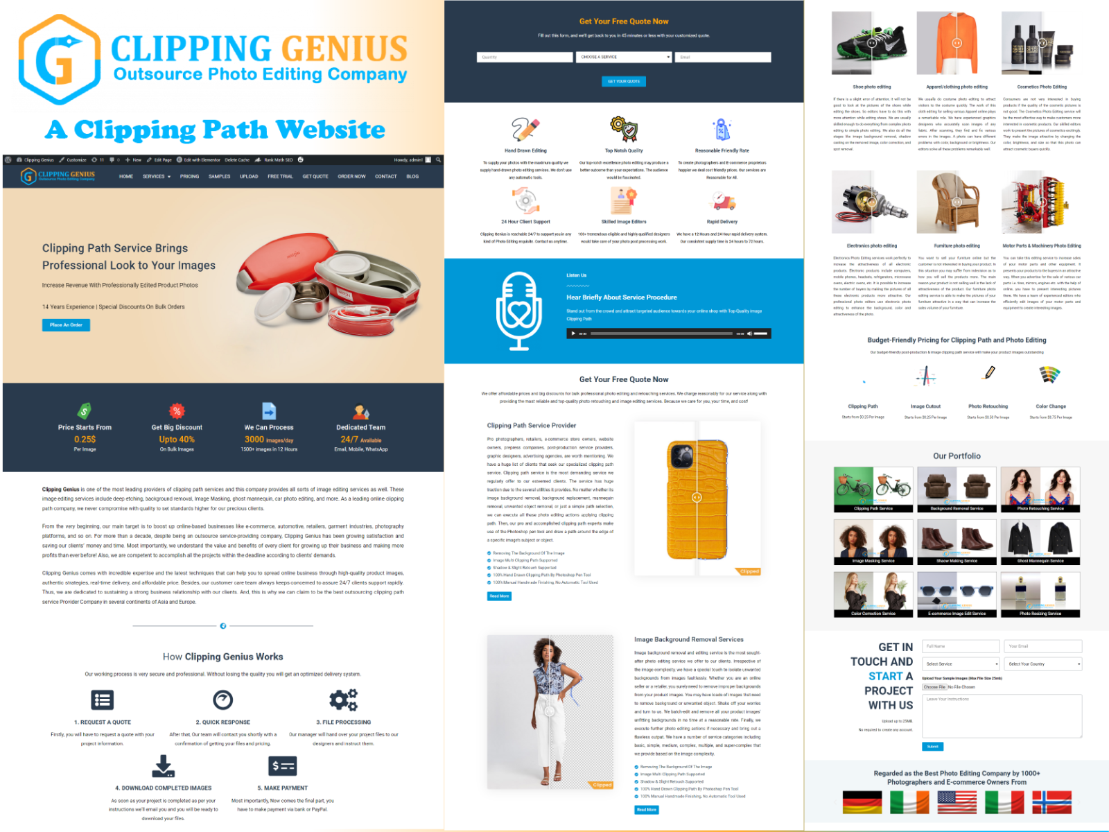 A Clipping Path site Design & Development Clean  UI by Masud Rana on Dribbble