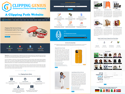 A Clipping Path Website Design & Development | Clean Web UI