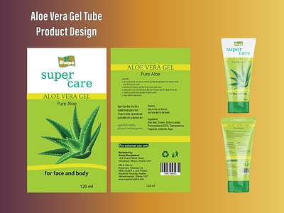 Gel Tube Product Design | Aloe Vera Gel Tube
